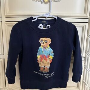 Polo by Ralph Lauren Kids Navy Sweatshirt with Bear Design